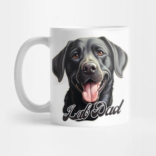 Black Labrador Retriever Dad T-Shirt - Dog Lover Gift, Pet Parent Apparel Mug